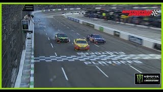 One to Go Logano moves Truex for the win on last lap [upl. by Seften892]