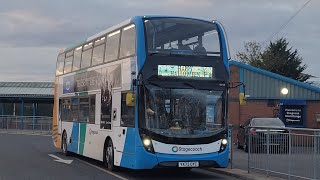 Buses around Skegness Last Day of Seasiders and PeterboroughSkegness Summer Service X12 [upl. by Aisorbma202]