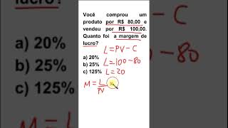 Margem de Lucro de um Produto Exemplo Prático [upl. by Edrahs]