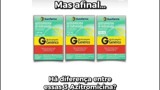 Há diferença entre Azitromicina 200mg5mL de 600mg 900mg e 1500mg [upl. by Nav17]