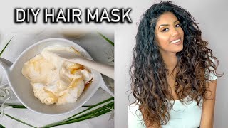 4 Ingredient Moisturizing amp Repairing Hair Mask for DryDamaged Hair  AribaPervaiz  Natural DIY [upl. by Neau]