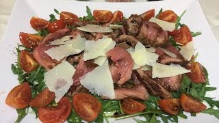 Tagliata di Manzo con Rucola e Grana [upl. by Ataymik]