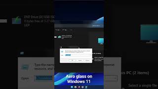 Aero glass on Windows 11 Windows [upl. by Hennahane]