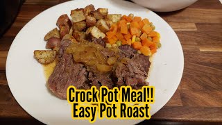 Crock Pot Meal Easy Pot Roast [upl. by Sera]