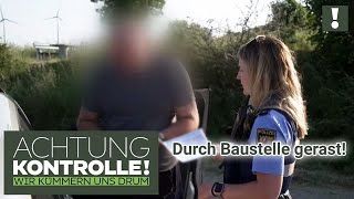 Keine Lappalie 😧 Mit ÜBER 100kmh durch die Baustelle geheizt  Achtung Kontrolle [upl. by Suidaht]