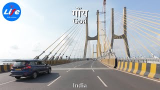 Scenic Goa Drive Varca to Calangute  India 4K HDR [upl. by Ecidnac]