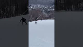 First time skiing today Rate my form shorts jokes [upl. by Ibrek904]