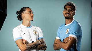 Presentación de la nueva camiseta de Uruguay para la Copa América 2024 [upl. by Lashar]