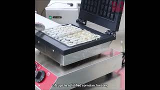 Use cornstarch to easily clean your commercial waffle maker [upl. by Owiat]