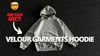 ⚠️ Der BESTE HEAVY HOODIE für 60€  ⚠️VELOUR GARMENTS 600 GSM Hoodie im Check  mubiix [upl. by Eelatan]