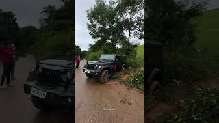 Thar vs defender thar ko hara diya automobile mahindrather crazythar mahindrathar4x2 yt… [upl. by Edya]