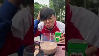 GAK BISA DI SEDOT ⁉️SUSU COKLAT MILO MANIS RASANYA 😍shorts funny dubbing [upl. by Labanna521]