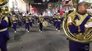 St Augustine High School Marching 100 Krewe of Muses Parade 2024 Canal St [upl. by Nava]