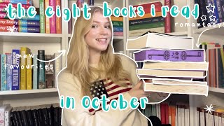 the eight books i read in october 🎃📖☕️  october reading wrap up [upl. by Aziul]