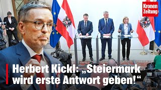 Kickl „Steiermark wird erste Antwort geben“  kronetv NEWS [upl. by Lebazej296]