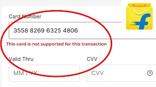 Fix This card is not supported for this translation Problem Solve in Flipkart [upl. by Ecallaw]