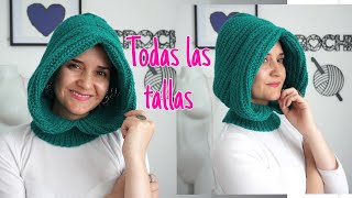 Cuello con capucha para todas las edades 🥰 crochet paso a paso [upl. by Nnaasil]