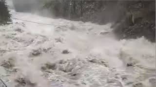 Swollen Stillaguamish River Rages During Record Flooding [upl. by Ainej282]