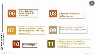 Curso TRANSPORTE ESCOLAR Online  Aula 58 [upl. by Laurinda216]