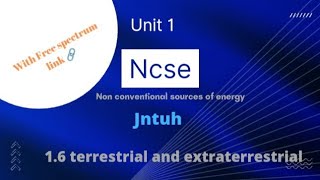 extraterrestrial and terrestrial solar radiation Ncsejntuh [upl. by Cameron]