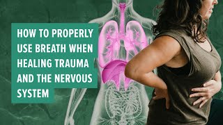 How to properly use breath when healing trauma and the nervous system breathwork nervoussystem [upl. by Yelrebma829]