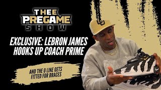 EXCLUSIVE LeBron James Hooks Up Coach Prime and The O Line Gets Fitted For Braces [upl. by Domella]