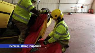 Extrication RTC training inverted glass removal short [upl. by Damaris]