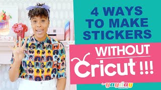 How to Make Your Own Stickers WITHOUT CRICUT  No Machine Required [upl. by Kancler]