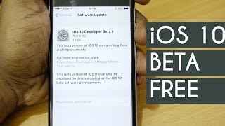 How to install iOS 10 Beta On Any iPhone for FREE  WITHOUT COMPUTER [upl. by Cyprus]