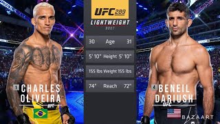 CHARLES OLIVEIRA VS BENEIL DARIUSH FULL FIGHT UFC 289 [upl. by Neelrihs]