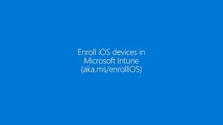 Enroll your iOS device in Microsoft Intune [upl. by Anson]