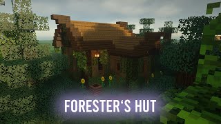 Minecraft Building A Foresters Hut [upl. by Kral]