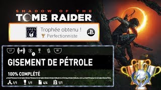 Shadow of the Tomb Raider  GISEMENT DE PÉTROLE 100 COLLECTIBLE Guide trophée Perfectionniste 21 [upl. by Eirolav]