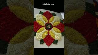 Happy Onam 2024 Onam Pookalam Onam special flower Rangoli designs youtubeshorts onam Pookalam [upl. by Prosperus]