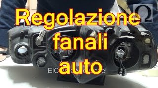 Tutorial regolazione fari auto  esempio su fiat punto mk2 188 [upl. by Devon]