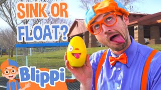 Blippi Plays Sink or Float in a Playground  Blippi Full Episodes  Science Videos for Kids [upl. by Aurita453]