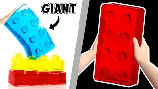 Worlds LARGEST GIANT LEGO GUMMY Bricks oddly satisfying [upl. by Sherwood303]