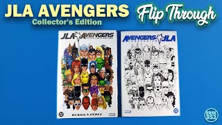 JLA AVENGERS COLLECTORS EDITION CROSSOVER ABSOLUTE OMNIBUS HARDCOVER FLIP THROUGH REVIEW [upl. by Madancy]