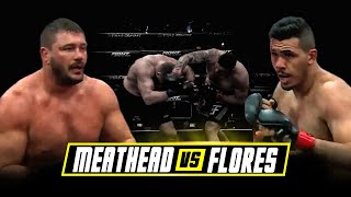 Meathead vs Flores  Boxing In MMA Gloves  Triad Combat [upl. by Amme780]