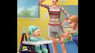 Comment soccuper dun bébé sur les Sims FreePlay [upl. by Hewie]