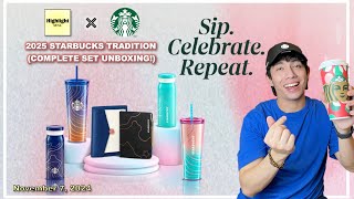 2025 Starbucks Tradition Collection 2025 Starbucks Holiday Collection Starbucks Planner Unboxing [upl. by Jocelyn]