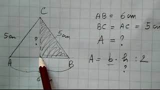 Triangolo Isoscele Come calcolare laltezza [upl. by Mailliwnhoj]