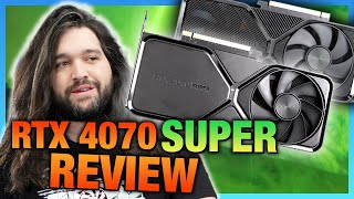 NVIDIA GeForce RTX 4070 Super Review amp Benchmarks vs RTX 4070 RX 7800 XT amp More [upl. by Enamrahs376]