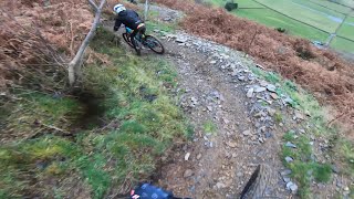 Riding my downhill bike at llangollen day 1 [upl. by Hattie]