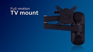 SQM922227 Philips FullMotion TV Mount  Installation [upl. by Cirdek]