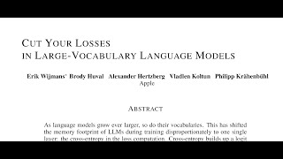 QA Cut Your Losses in LargeVocabulary Language Models [upl. by Ylime]