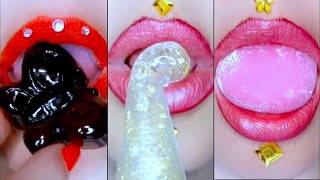 ASMR Lippen Gelee Mochi Essensgeräusche Emoji [upl. by Zephan]