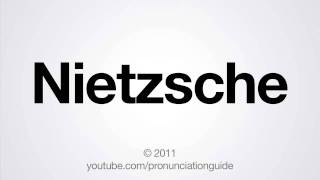 How to Pronounce Nietzsche [upl. by Acirfa]