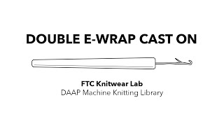 Double EWrap Cast On [upl. by Kayley817]