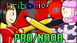 MONSTROUS BATTLE  Pro and Noob VS Skribbleio Special Edition  Funny Moments skribbleio [upl. by Bucky]